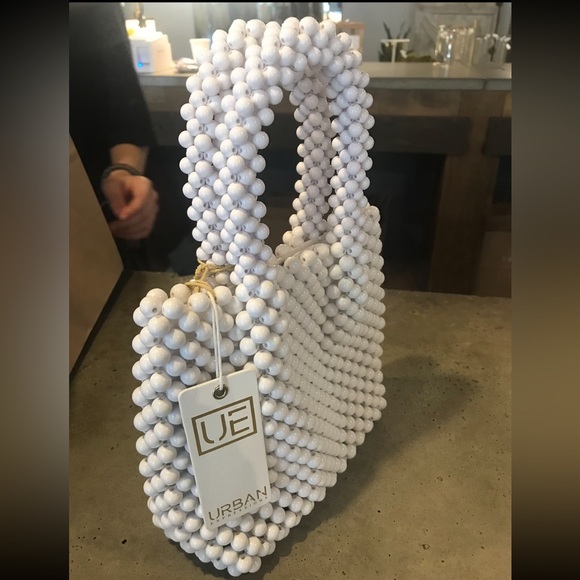 Dual Handle Mini Beaded Bag - Picture 3 of 16